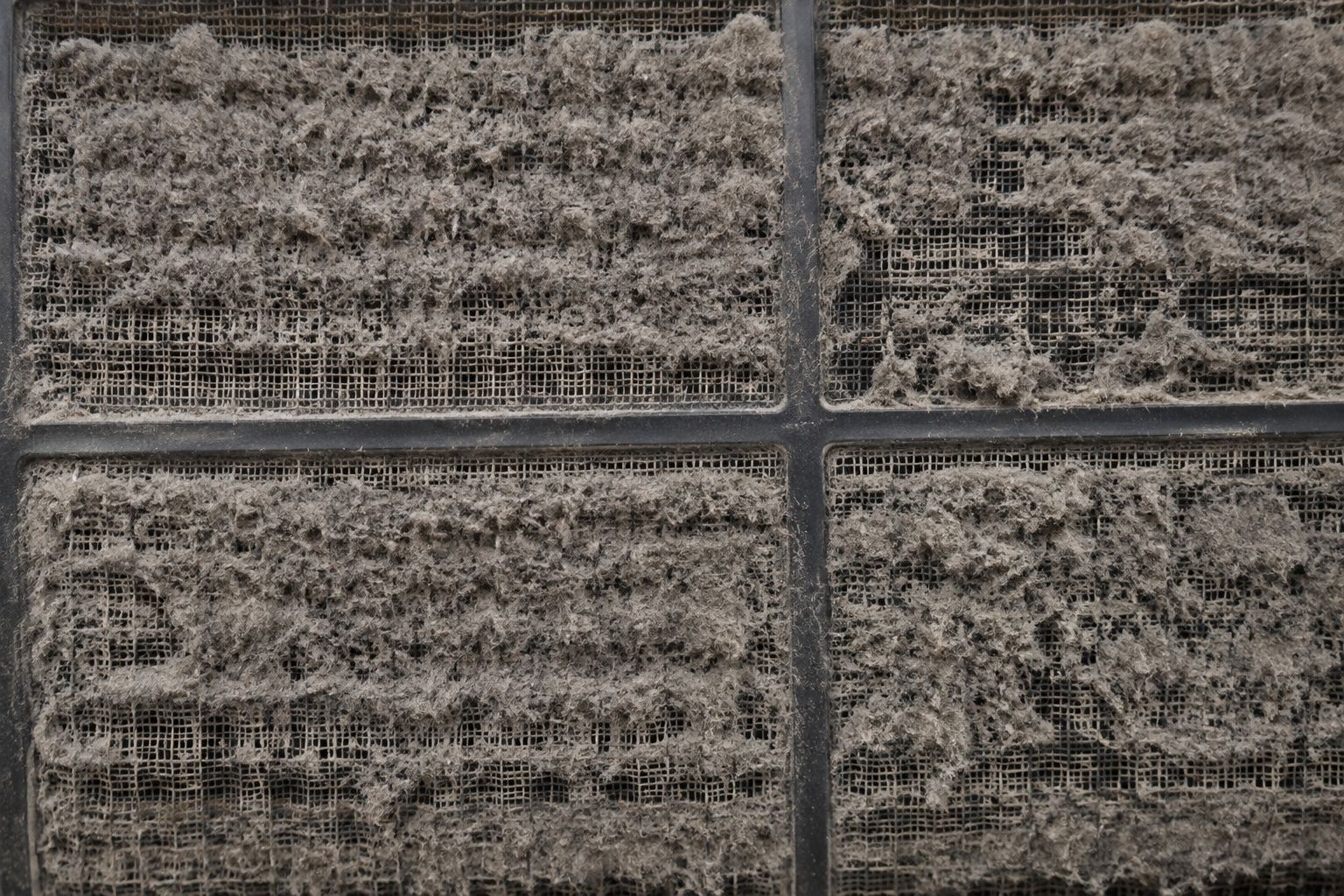AC filter service — before