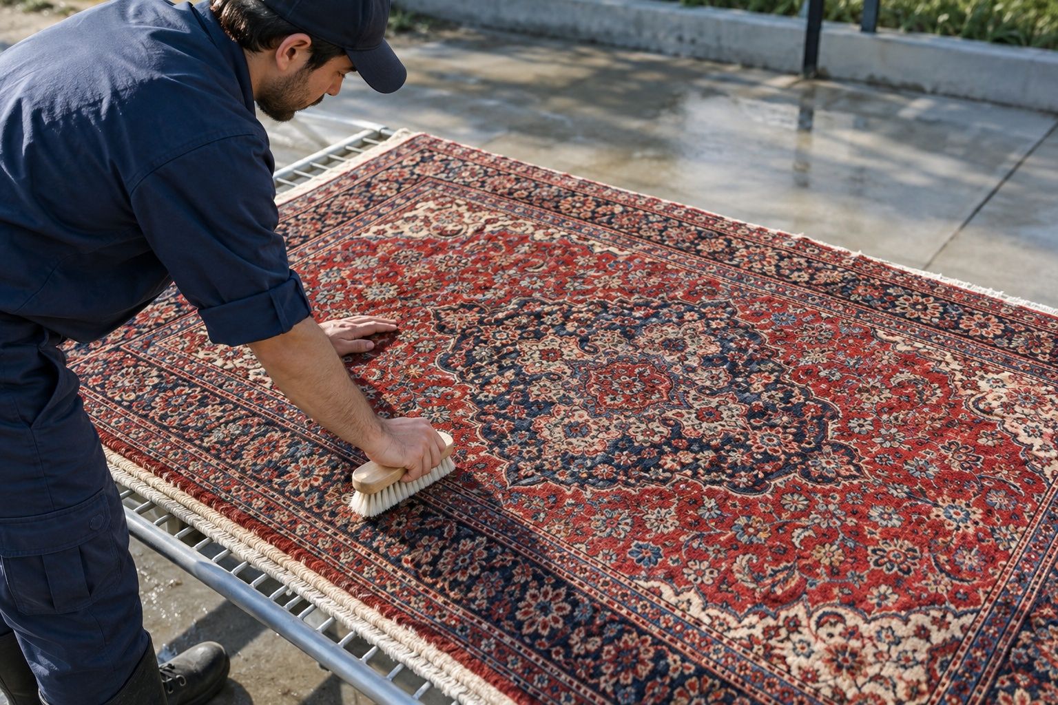 Spot treatment on a stain