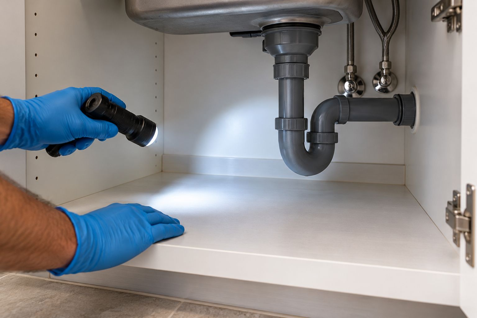 Under the sink
